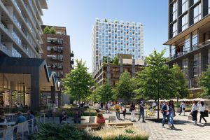 A rendering of the planned Fourth and Central project in downtown Los Angeles.
