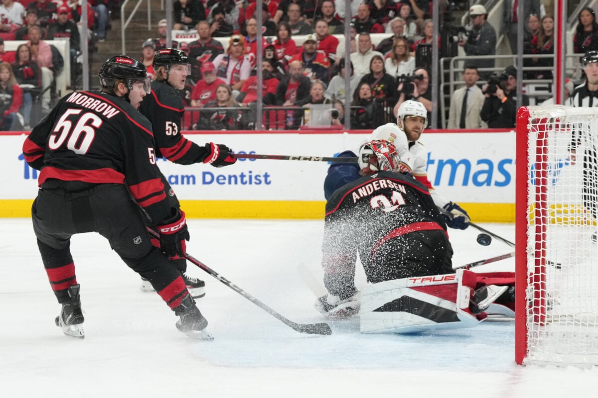 Frederik Andersen Carolina Hurricanes AJ Greer Florida Panthers