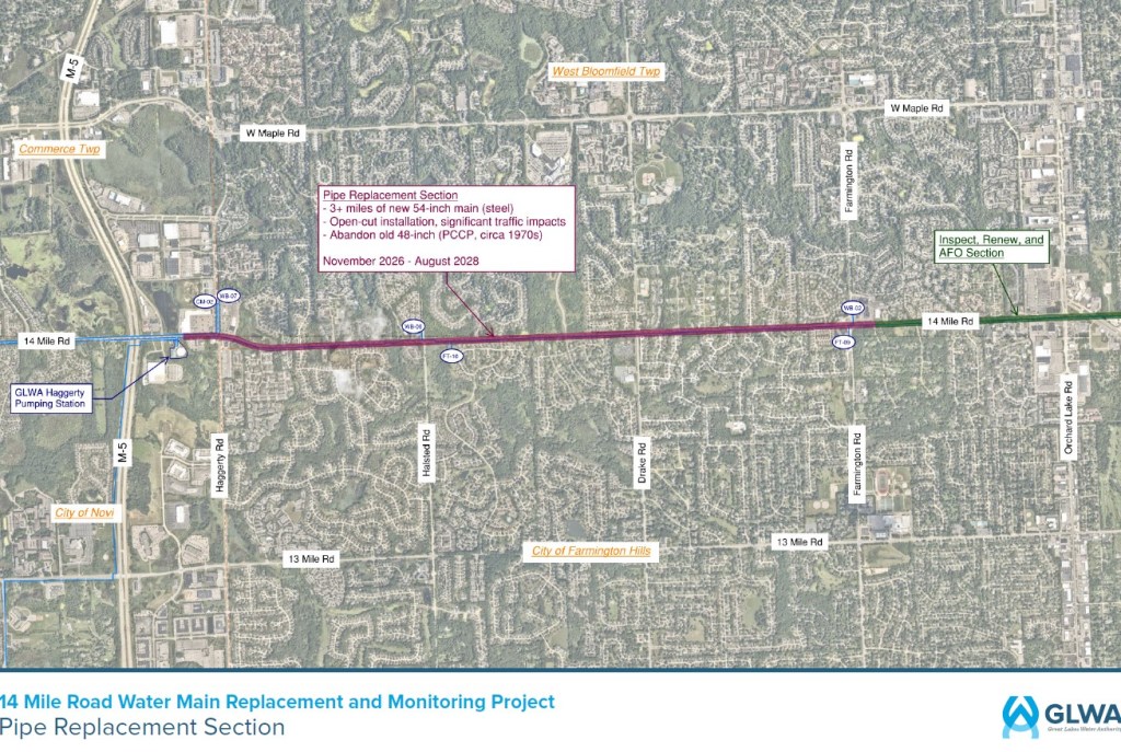 Water main project scheduled to begin in November – The Oakland Press
