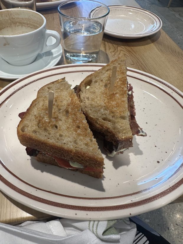 Colossus Bakery, in Long Beach, now offers full breakfast/lunch and dinner menus, including a BLT, shown here. (Photo by Jo Murray, Grunion Gazette/SCNG)