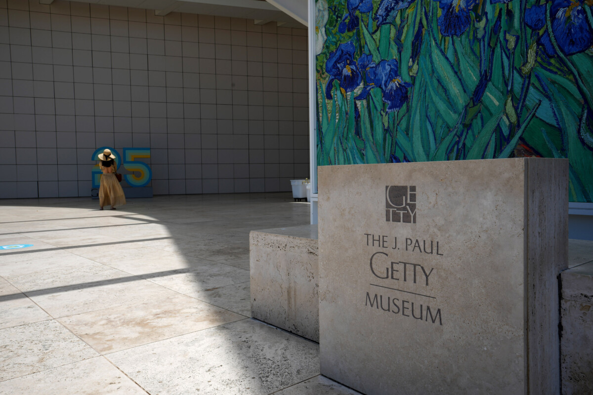 June 7, 2022; Los Angeles, CA, US;  “Woman-Ochre”,  an abstract painting by Willem de Kooning, is on exhibit from June 7-August 28 at the Getty Museum in Los Angeles. The painting was stolen thirty two years ago, recovered by antique dealers and then restored by Getty conservators.  Mandatory Credit: Cheryl Evans-USA TODAY NETWORK