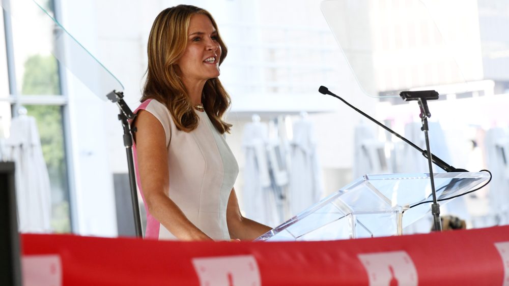 LOS ANGELES, CALIFORNIA - SEPTEMBER 30: California Film Commission Executive Director, Colleen Bell speaks during the Official Ribbon Cutting Of The Opening Of The Academy Museum Of Motion Pictures at Academy Museum of Motion Pictures on September 30, 2021 in Los Angeles, California. (Photo by JC Olivera/Getty Images)