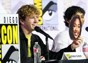 Walker Scobell on the panel for "Percy Jackson and the Olympians: A New Quest Awaits" at the 2026 Comic-Con International: San Diego held at the San Diego Convention Center on July 23, 2026 in San Diego, California. (Photo by Michael Buckner/Variety via Getty Images)