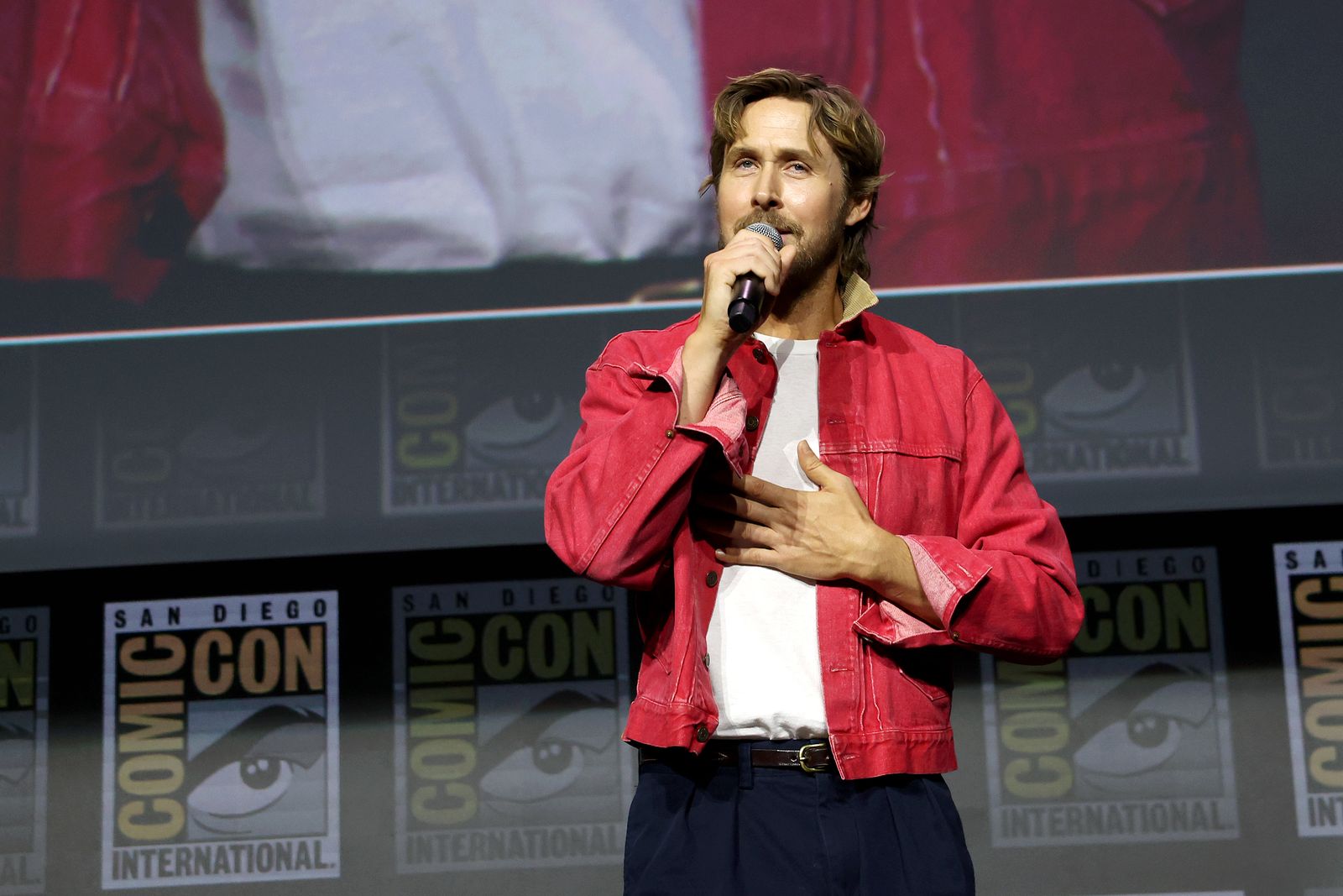 'Ghost Rider' star Ryan Gosling during the Marvel Studios Panel at San Diego ComicCon 2026