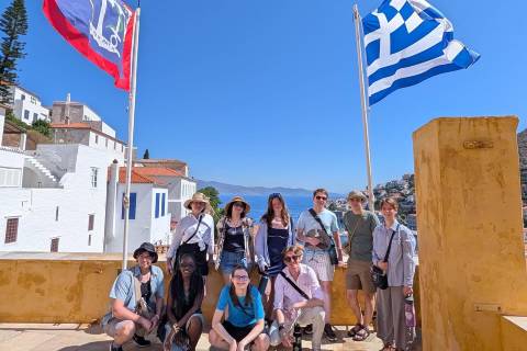 OU students in Greece