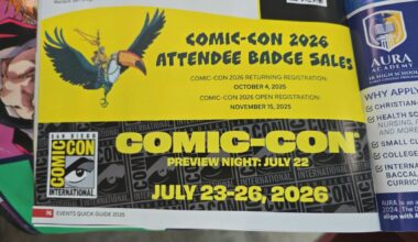San Diego Comic-Con 2027 Dates, Including Registration, Revealed