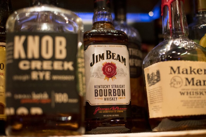 Liquor bottles