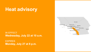 Heat advisory for the Orange County and Santa Ana Mountains area from Wednesday to Monday – Orange County Register