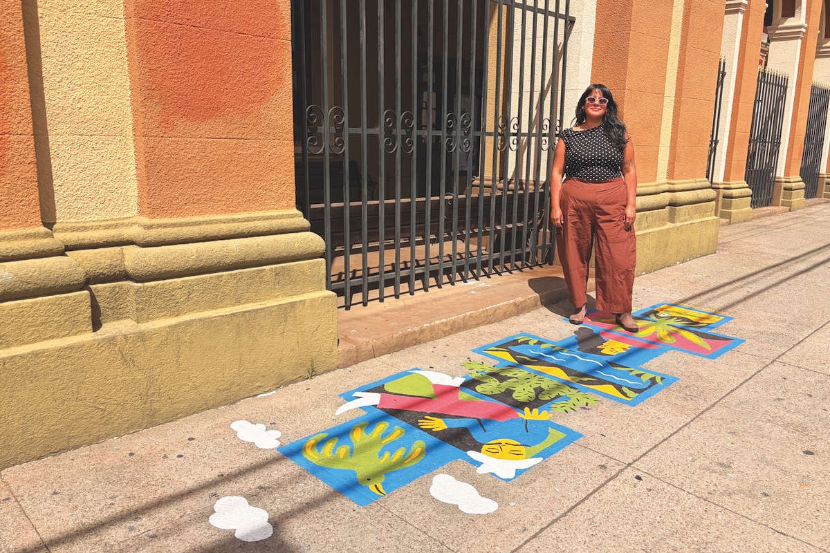 Jack London Square adds hopscotch murals that turn sidewalks into public art