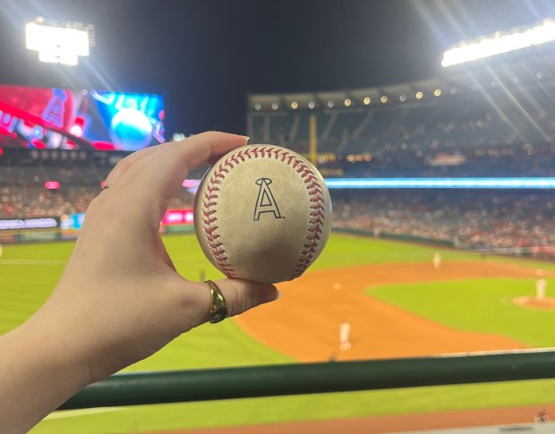A foul ball hit by St. Louis Cardinals slugger Alec Burleson bounced near our columnist and became someone else's proud possession. (Photo by Madison Hart, Press-Enterprise/SCNG)