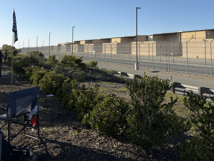 the view from outside of a detention center