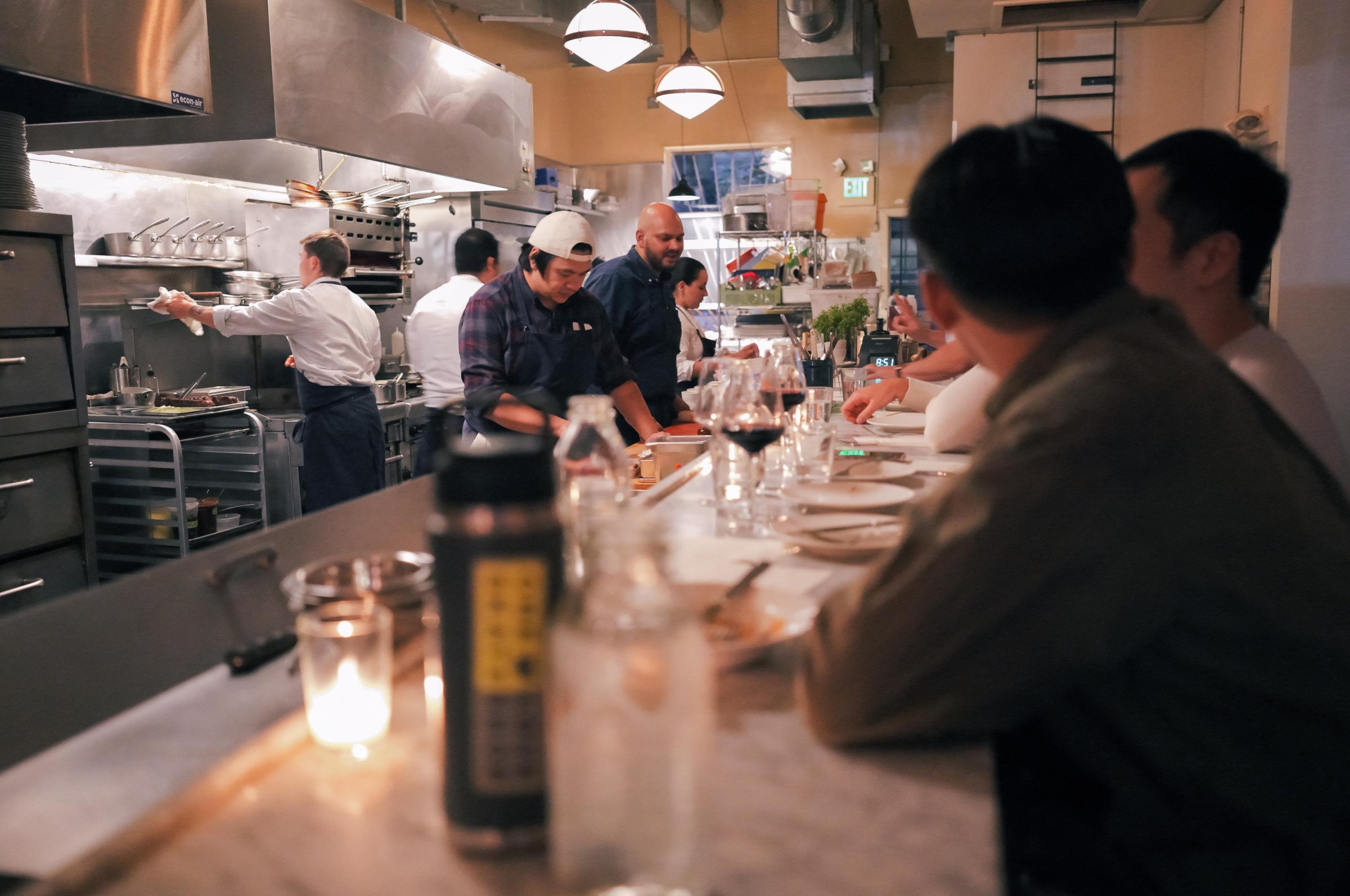 A view of the kitchen and chef Kedar Shenoy at work, at the Kedar pop-up at Heirloom Cafe.