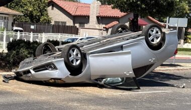 Rollover crash sends 83-year-old man to hospital, police say
