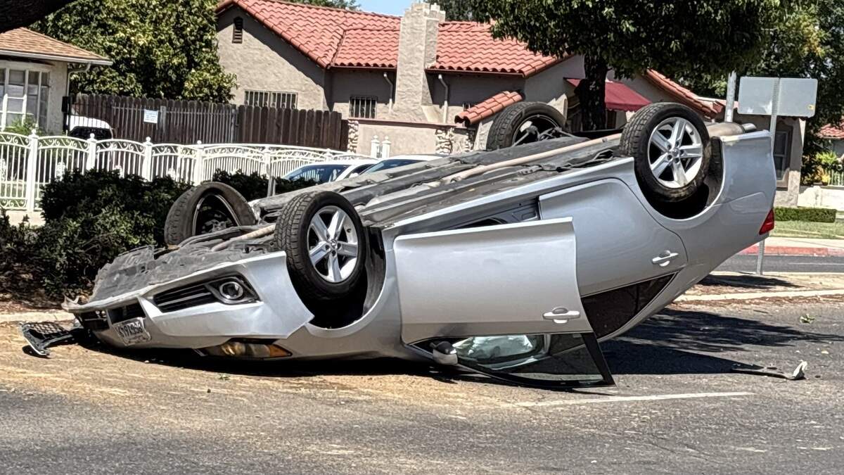Rollover crash sends 83-year-old man to hospital, police say