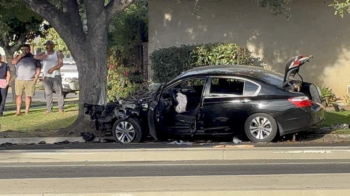 One injured after two-vehicle crash in central Fresno