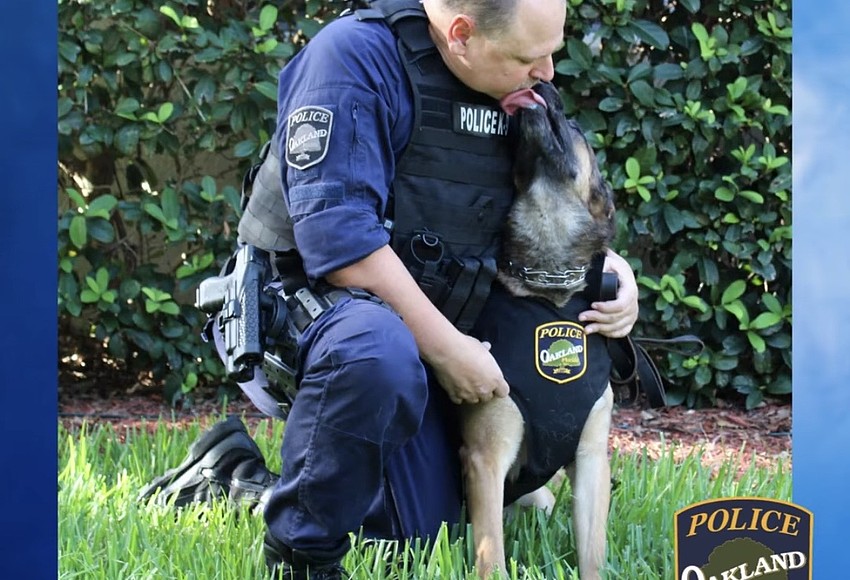 Oakland Police shares tribute as its first K-9 dies