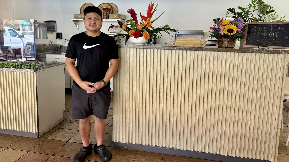 Jodi Cervania stands in front of the counter at the restaurant he co-owns with John Montoya, Bilao. The restaurant held its soft opening today, Tuesday, July 21, in the Promenade Shopping Center at 7465 Rush River Dr. in Pocket. Jodi Cervania stands in front of the counter at the restaurant he co-owns with John Montoya, Bilao. The restaurant held its soft opening today, Tuesday, July 21, in the Promenade Shopping Center at 7465 Rush River Dr. in Pocket.