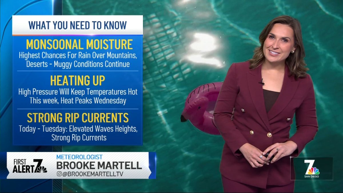 San Diego weather today: Brooke Martell’s forecast for July 12, 2026 – NBC 7 San Diego
