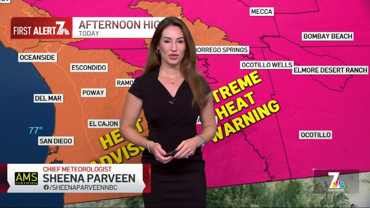 San Diego weather today: Sheena Parveen’s forecast for July 23, 2026 – NBC 7 San Diego