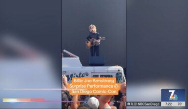 Green Day makes surprise appearance at Petco Park during San Diego Comic-Con – NBC 7 San Diego