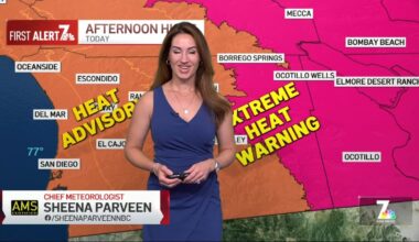 San Diego weather today: Sheena Parveen’s forecast for July 27, 2026 – NBC 7 San Diego