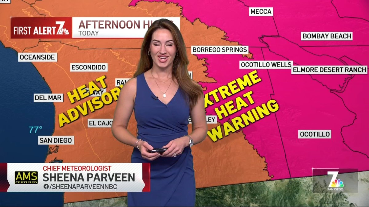 San Diego weather today: Sheena Parveen’s forecast for July 27, 2026 – NBC 7 San Diego