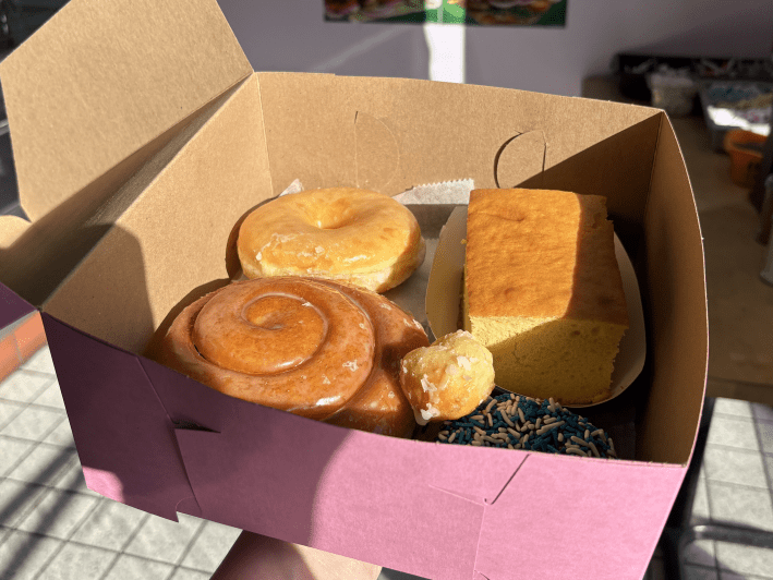 a box of donuts