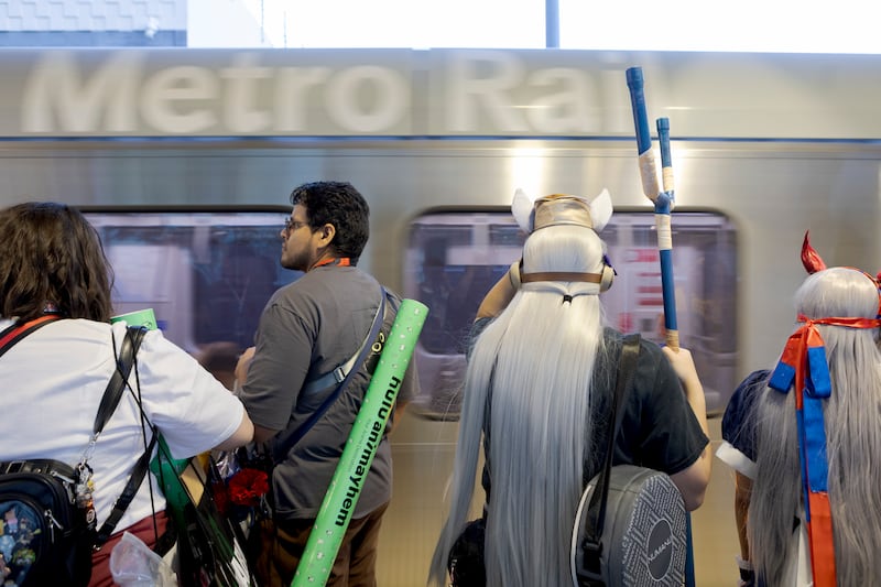People waiting for the train
