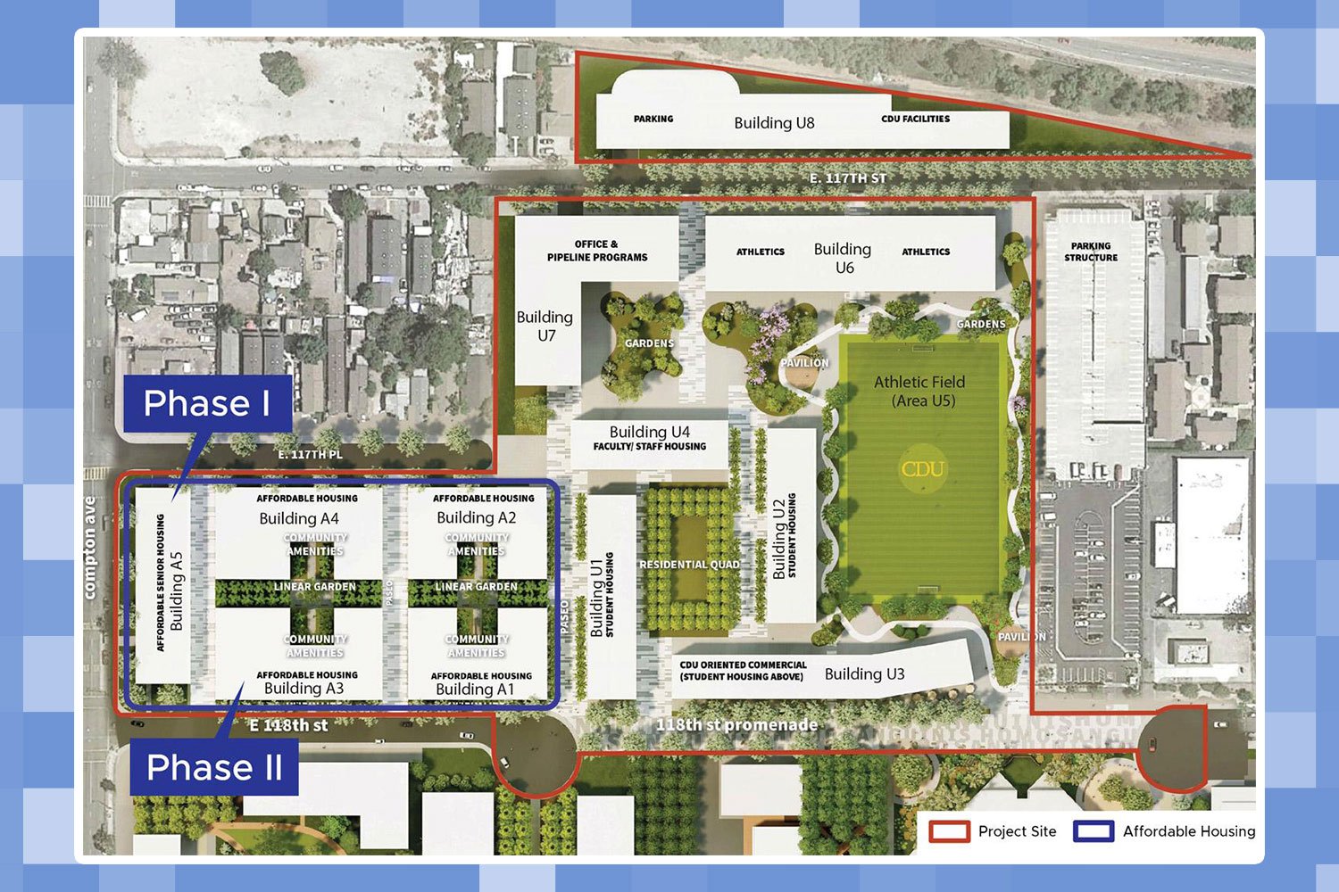 Site plans for the CDU Wellness & Education Campus