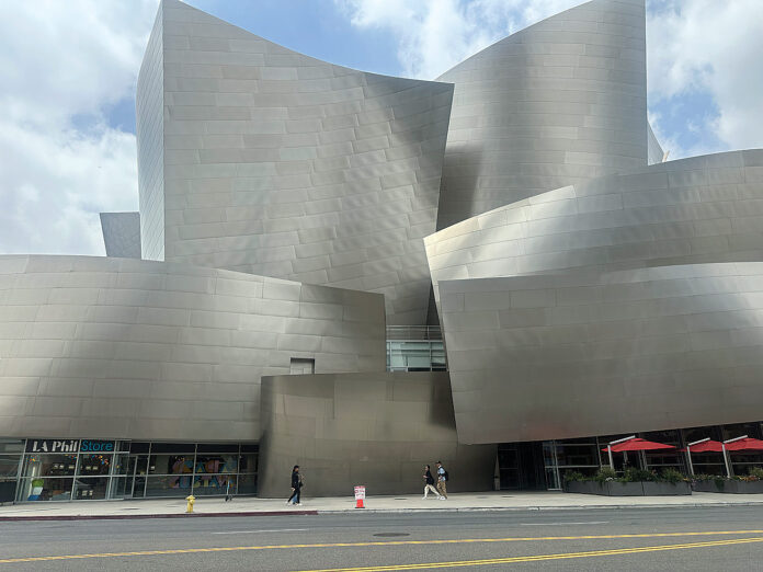 The Walt Disney Concert Hall on South Grand Avenue in downtown Los Angeles first opened in 2003. (Tarmo Hannula/The Pajaronian)