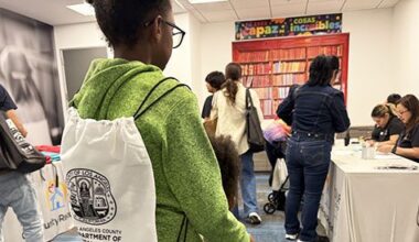 Families find Backpacks Support, Giveaways