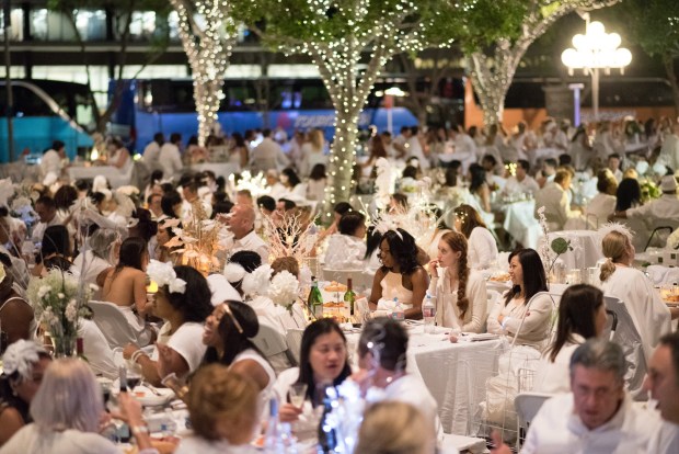 Registration is now open for the Aug. 1 Dîner en Blanc, a one day event that pairs music, wine, people dressed in all white chic attire and food curated by a James Beard Award-Winning chef. (Photo by Alan Merrigan)