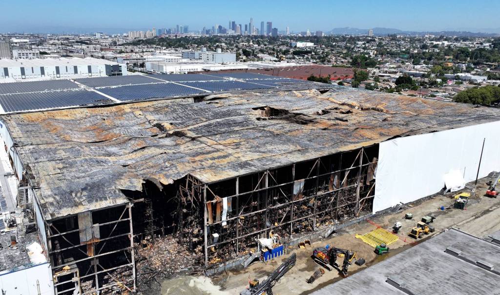 Burned Boyle Heights food warehouse hit with odor violation notice – Whittier Daily News