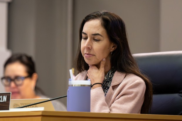 LAUSD school board member Tanya Ortiz Franklin at the school board meeting on June 23, 2026. (Photo by David Crane, Los Angeles Daily News/SCNG)
