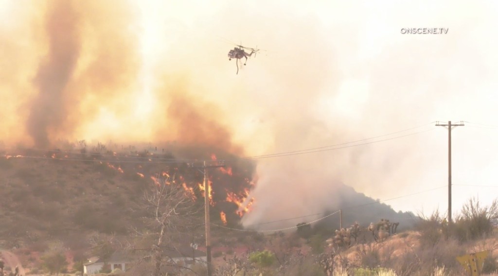 Summit fire near LA/San Bernardino County line headed toward previously burned Bridge fire area – Orange County Register