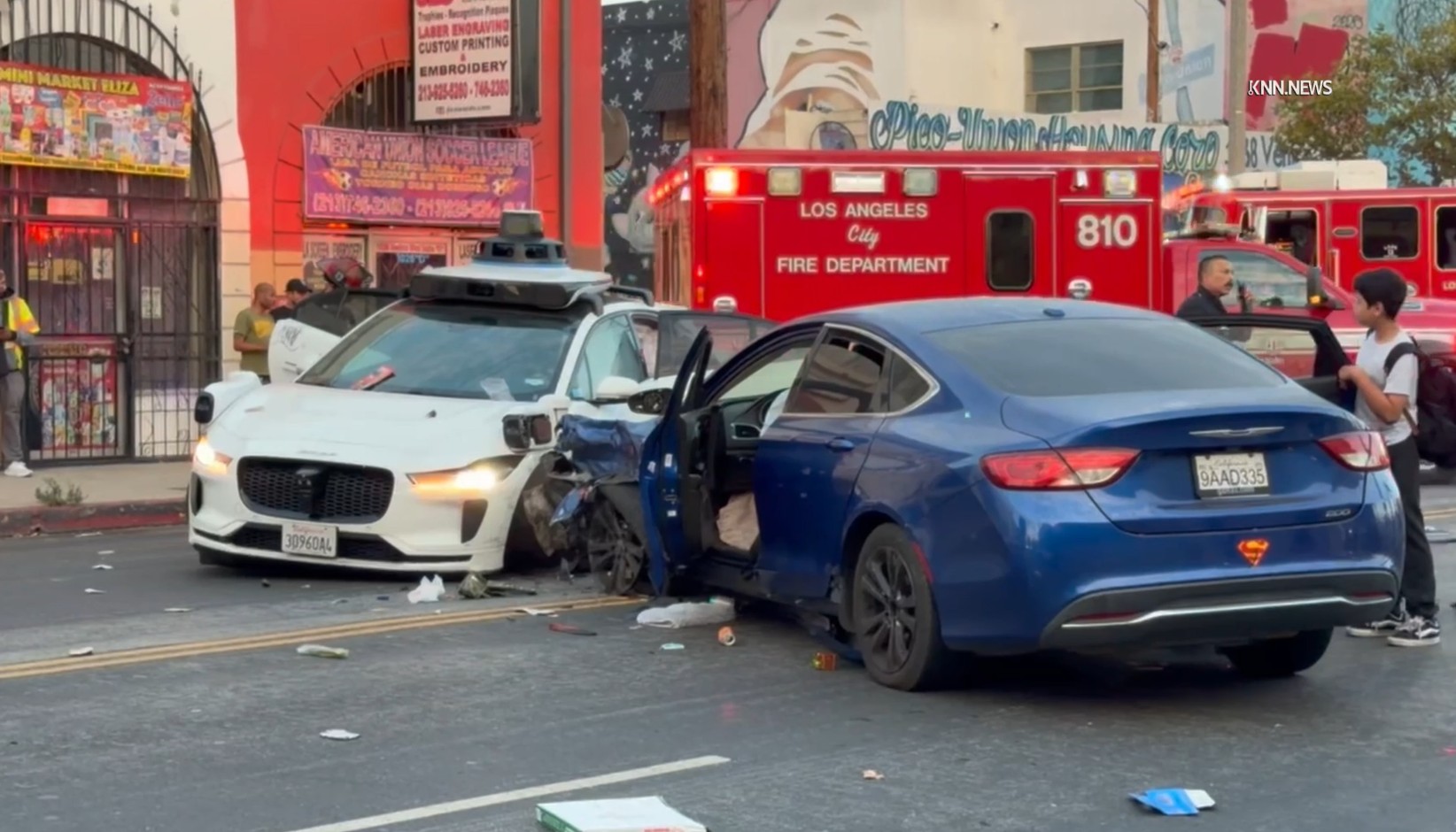 Waymo crash in LA’s Pico Union sends two to hospital, one critical – Press Telegram