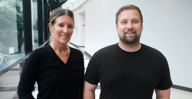 Heading a new Sanford Burnham Prebys Discovery Institute study on cholesterol is senior and corresponding author Brooke Emerling, PhD, director of and associate professor in the Cancer Metabolism and Microenvironment Program at SBP's NCI-Designated Cancer Center; and lead author Ryan Loughran, PhD, a postdoctoral associate in Emerling's lab. (Sanford Burnham Prebys)