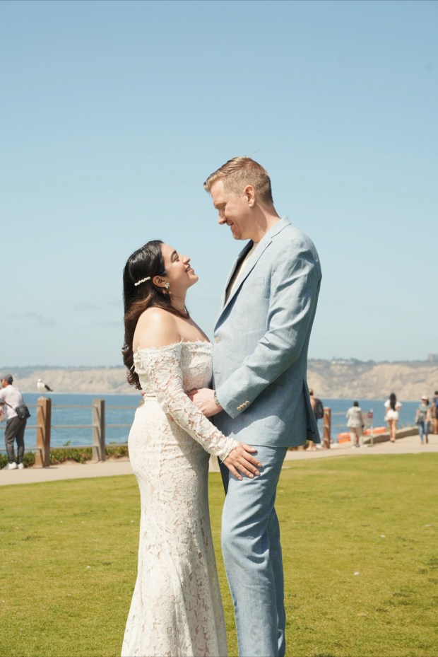 Jamie Frausto and Dan Maguire said they dreamed of having their wedding in La Jolla for years before the ceremony. (Roman Podria)
