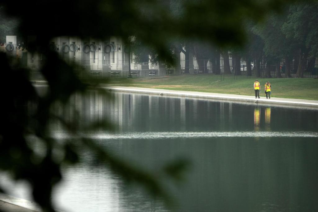 Former Olympian pleads not guilty in Reflecting Pool damage case