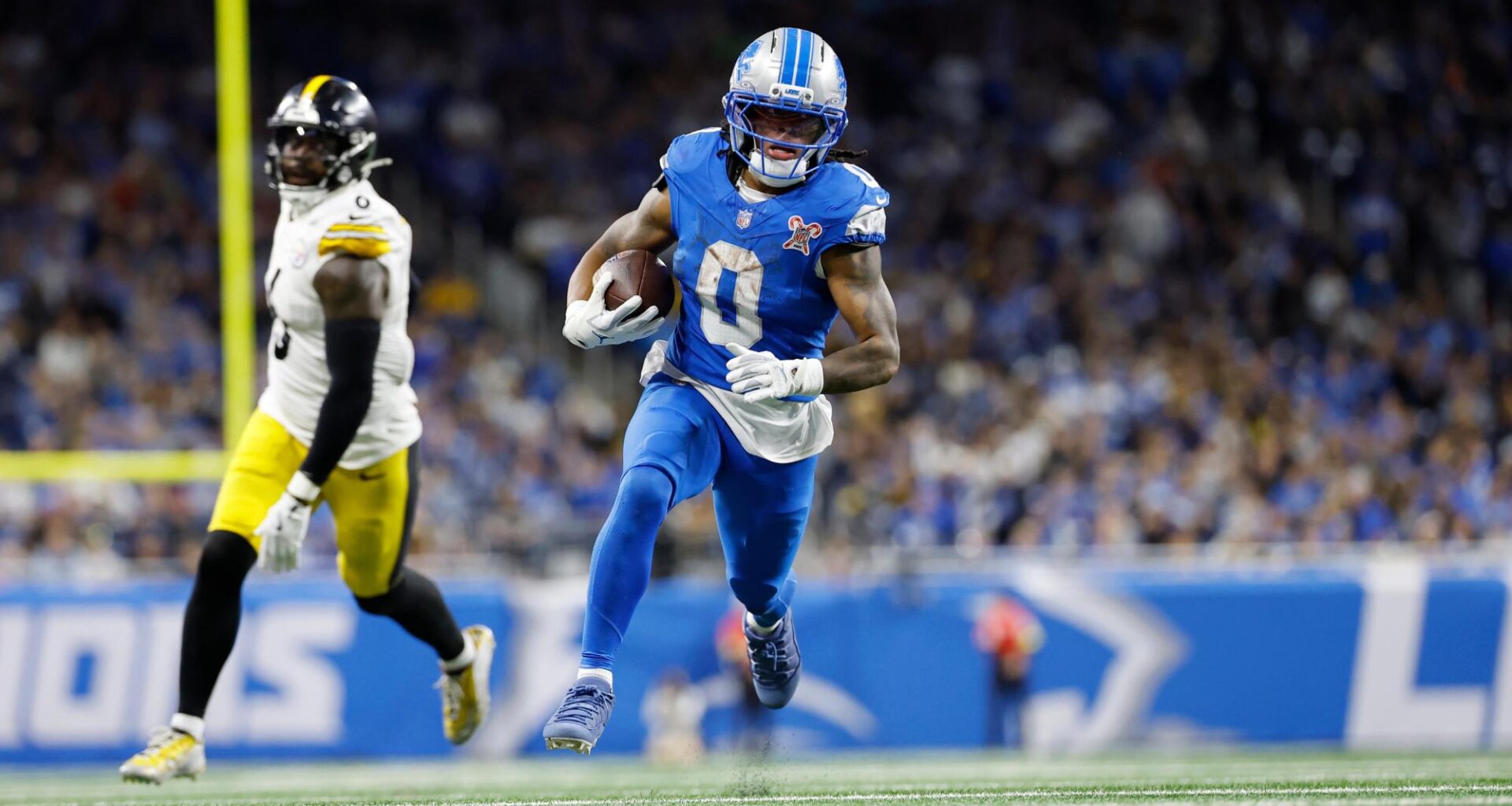 Jahmyr Gibbs Did Not Participate at First Training Camp Practice – The Oakland Press