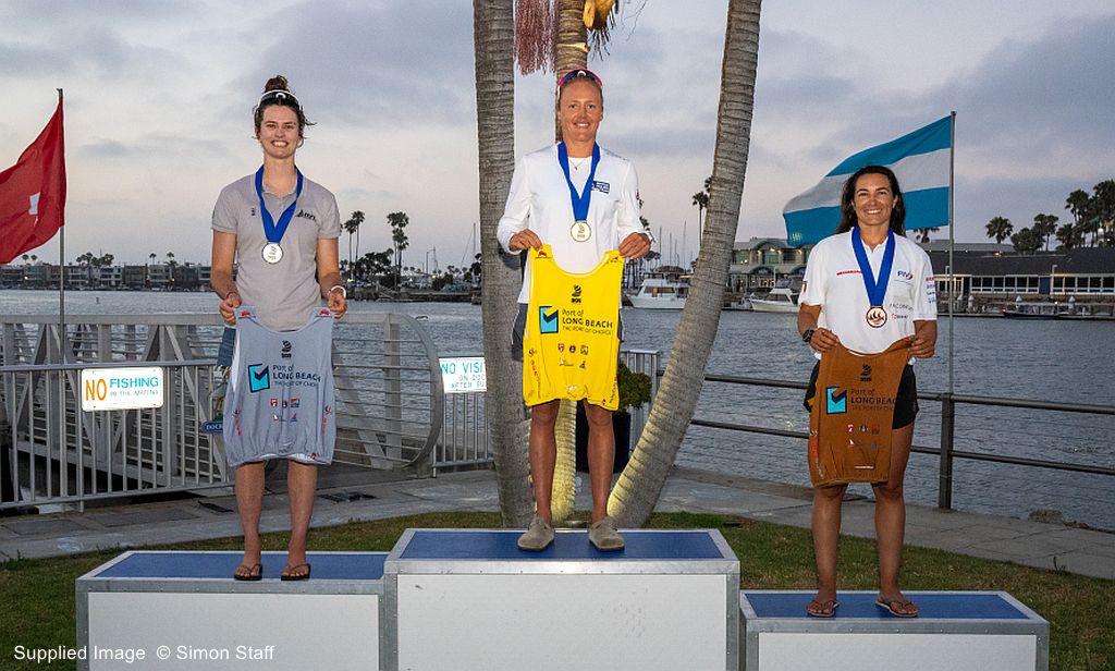 Long Beach Olympic IQFOIL Podium