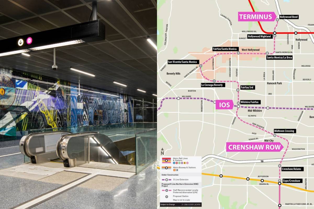 Metro's newly-approved K Line extension would connect Expo/Crenshaw to Hollywood in 20 minutes — but trains may be 20-25 years away