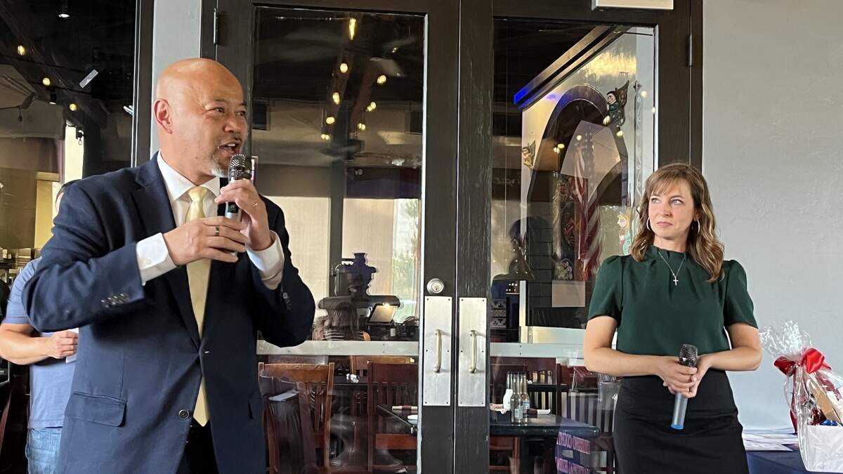 Pearce and Mouanoutoua clash in north Fresno debate