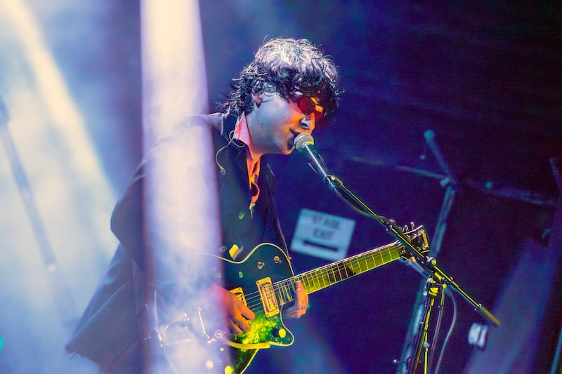 Person performing at a concert