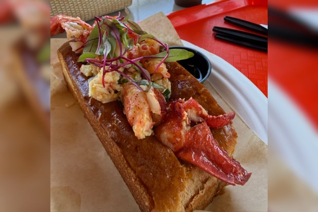 Lobster Roll from Lobster Lab, at the new Miramar Food Hall in San Clemente. (Allyson Vergara, SCNG)