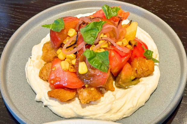 Panzanella at Bourbon Steak found inside Waldorf Astoria Monarch Beach. (Photo by Brock Keeling, Orange County Register/SCNG)