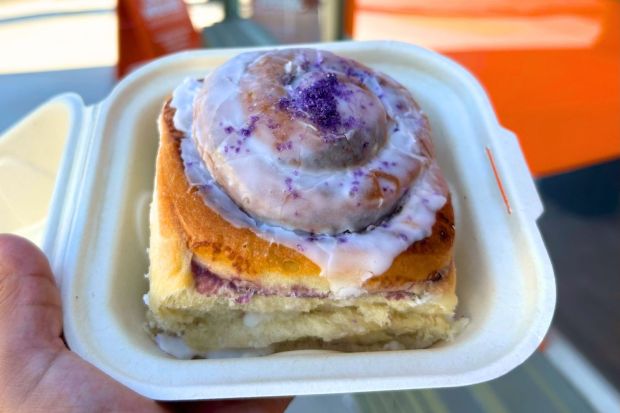 Ube bun from San & Wolves Bakeshop in Long Beach. (Photo by Christina Merino, Press-Telegram/SCNG)