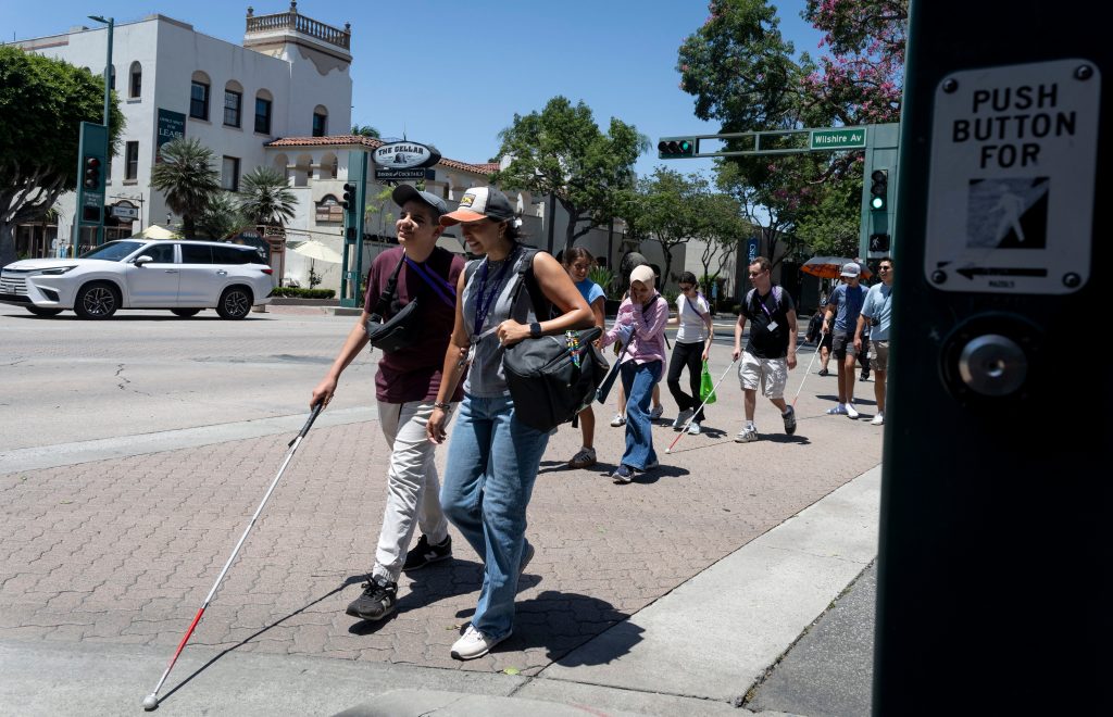 Visually impaired campers build confidence traveling the Orange County – Orange County Register