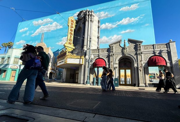 The facade of the Hyperion Theater nside Disney California Adventure at the Disneyland Resort Anaheim, CA, on Friday, January 16, 2026. (Photo by Jeff Gritchen, Orange County Register/SCNG)