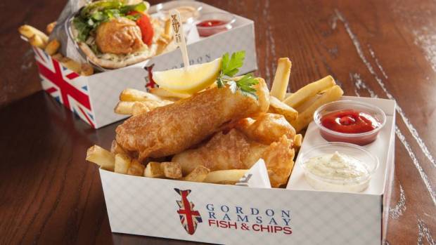 Fish & Chips will be among the classic British pub favorites on the menu at the Gordon Ramsay at the Carnaby gastropub at Downtown Disney. Gordon Ramsay Fish & Chips restaurants operate in Washington D.C., Orlando, Las Vegas and Reno. (Courtesy of Gordon Ramsay Restaurants)